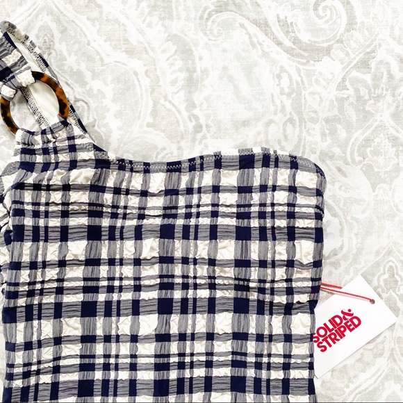 SOLID & STRIPED The Juliana One Shoulder One Piece Swimsuit XS NEW NWT - Picture 3 of 10